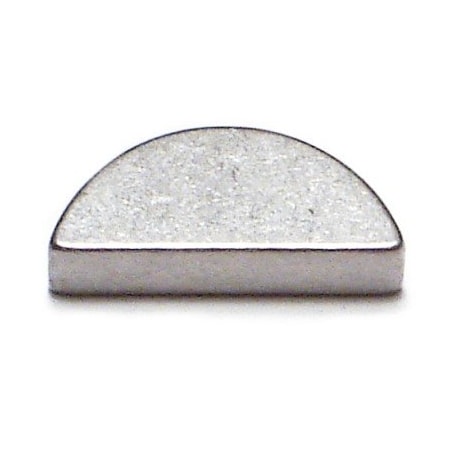 Midwest Fastener Woodruff Key, 4 x 6.5 mm Key Size, Steel Zinc, 5 PK 32327